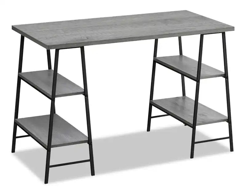 Jonnie 47.25 Office Desk with Sawhorse-style Legs