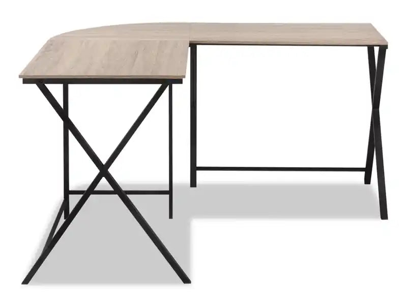 Bureau d'angle en L de 55,25 po