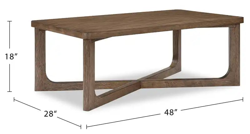 48 Table basse - Noyer clair