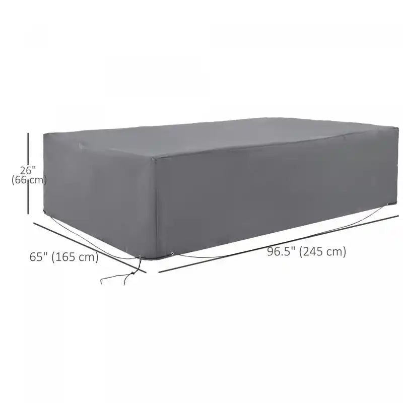 Housse de mobilier de jardin 97 X 65 X 26, imperméable