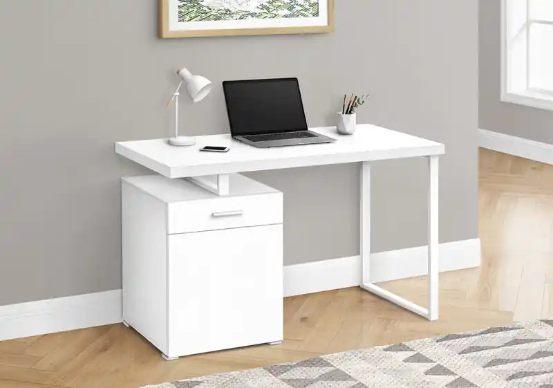 47.25 Bureau réversible avec tiroir et armoire