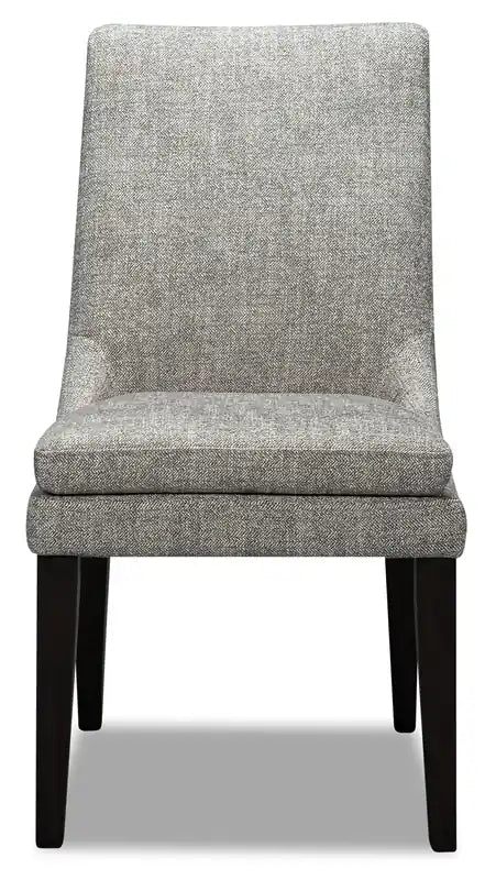 Chaise de salle à manger en tissu aspect lin