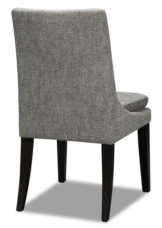 Chaise de salle à manger en tissu aspect lin