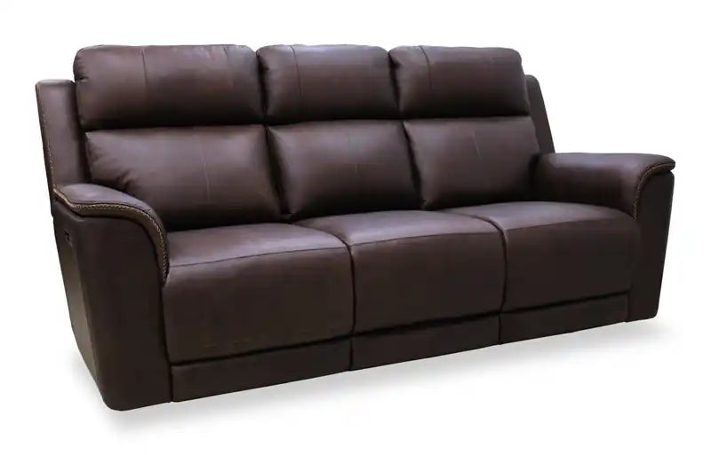 Canapé inclinable électrique en cuir véritable 85 avec audio immersif et appuie-tête électriques