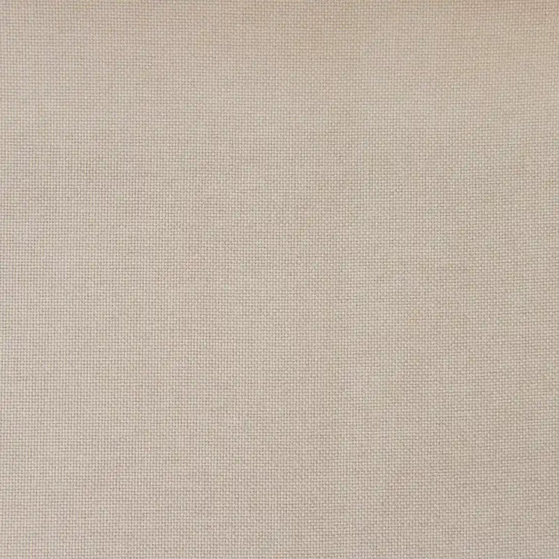 Lit capitonné en tissu beige aspect lin – Boutons touffetés