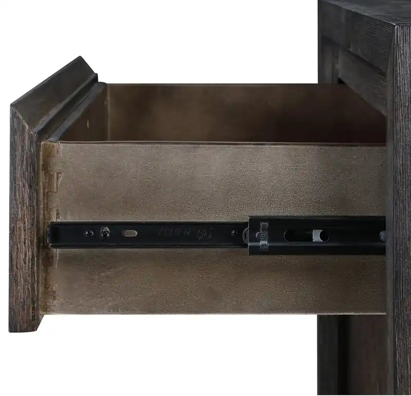 Meuble TV 64 po avec rangement et gestion des câbles, moka chaud